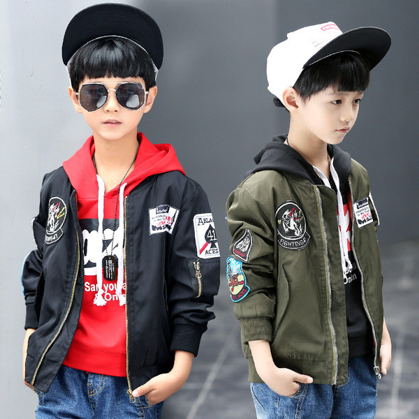 Παιδικό μπουφάν boomer για αγόρια σε δύο χρώματα