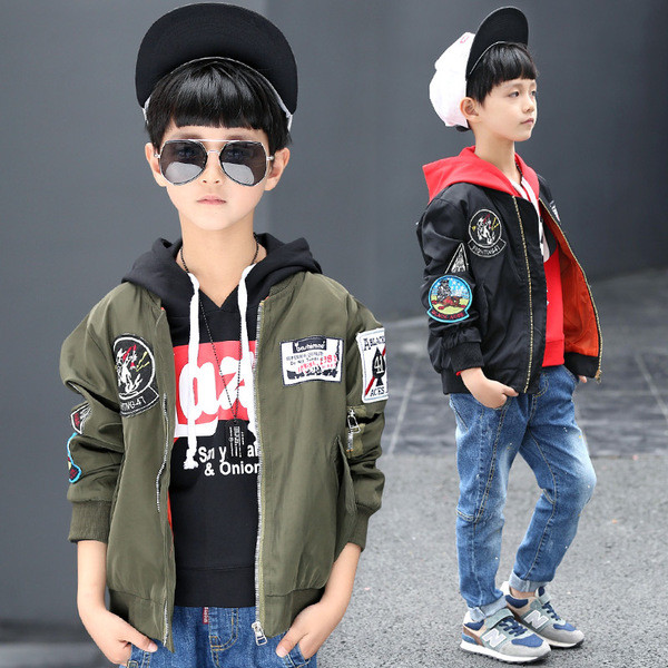 Παιδικό μπουφάν boomer για αγόρια σε δύο χρώματα
