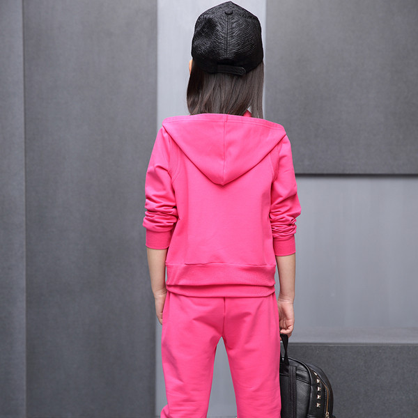 Παιδική αθλητική φόρμα για κορίτσια σε τρία χρώματα με εκτύπωση