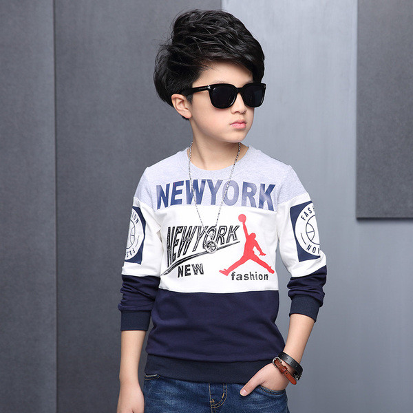 Παιδική καθημερινή μπλούζα  σε δύο χρώματα με επιγραφές