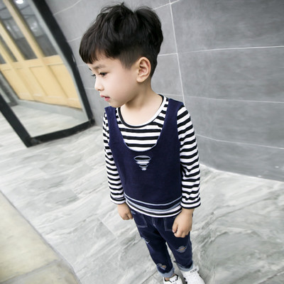 Κομψό παιδικό σετ για αγόρια τριών τεμαχίων