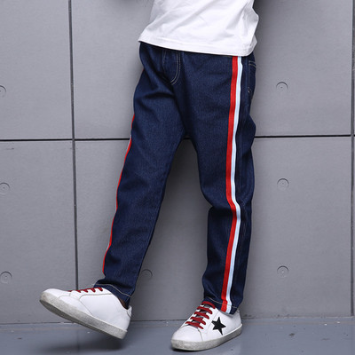 Φαρδιά ζιν για αγόρια με λωρίδες χρώματος κατάλληλες για τη καθημερινή ζωή