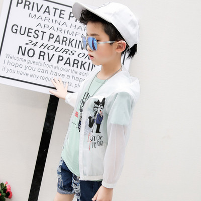 Παιδικό φούτερ για αγόρια με κουκούλα σε δύο χρώματα