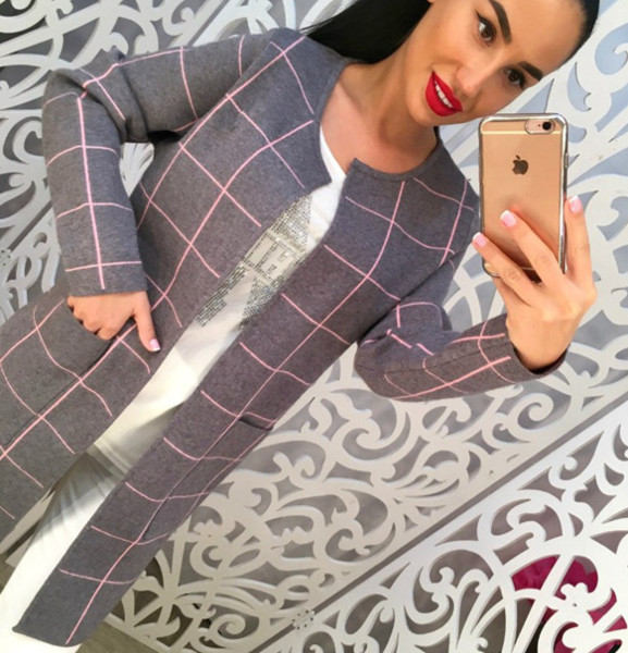 Γυναικείο μακρύ κομψό σακάκι 