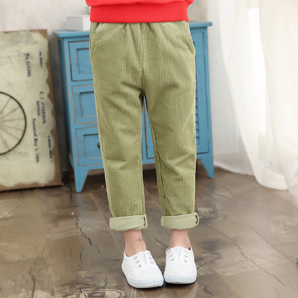 Κομψά παντελόνια για κορίτσια με ελαστική μέση σε δύο χρώματα