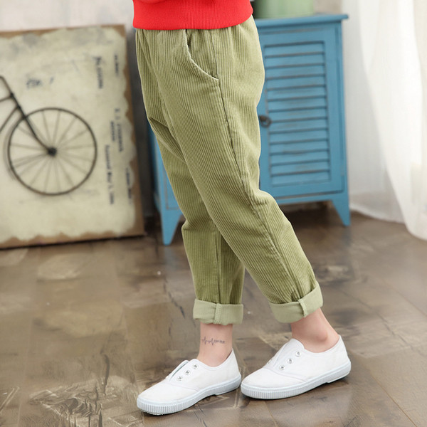 Κομψά παντελόνια για κορίτσια με ελαστική μέση σε δύο χρώματα