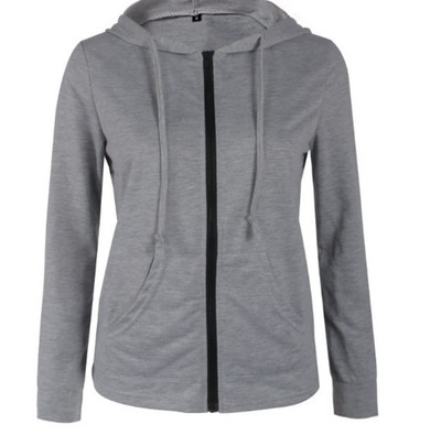 Πολύ άνετό αθλητικό γυναικείο μπουφάν με κουκούλα σε διάφορα χρώματα