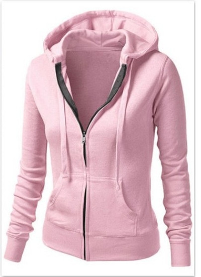 Πολύ άνετό αθλητικό γυναικείο μπουφάν με κουκούλα σε διάφορα χρώματα