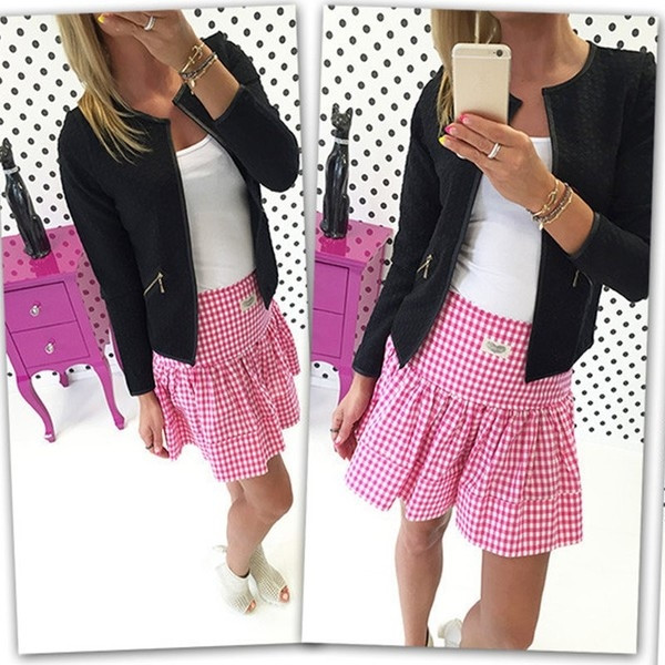 Γυναικείο αθλητικό κομψό σακάκι με γιακάς σε  σχήμα O