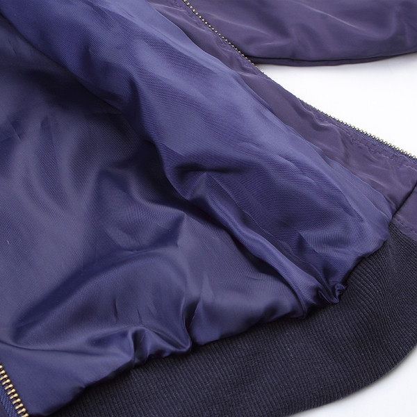 Παιδικό φθηνοπωρινό μπουφάν για κορίτσια με floral κεντήματα σε μπλε χρώμα