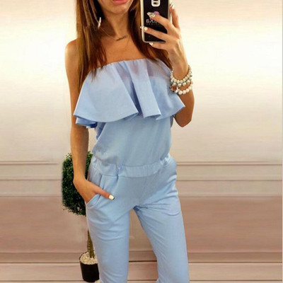 Γλυκό μακρύ ολόσωμο με πέπλα σε ροζ και μπλε χρώμα