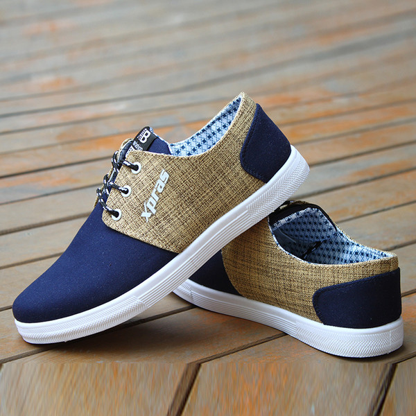 Κομψά ανδρικά πάνινα παπούτσια σε τρεις αποχρώσεις, κατάλληλα για καθημερινή ζωή