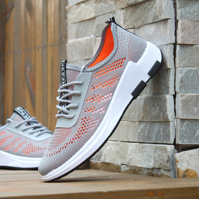 Αθλητικά και αναπνεύσιμα ανδρικά πάνινα παπούτσια σε τρία χρώματα