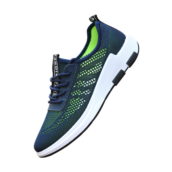 Αθλητικά και αναπνεύσιμα ανδρικά πάνινα παπούτσια σε τρία χρώματα