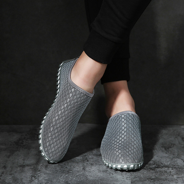 Δερμάτινα αθλητικά ανδρικά αδιάβροχα - ελαστικά παπούτσια  χωρίς  δεσμούς σε τρία χρώματα