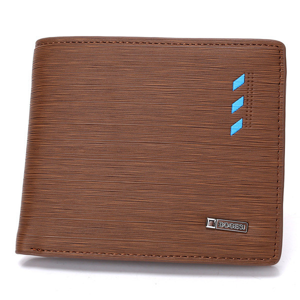 Κομψό ανδρικό πορτοφόλι σε δύο μοντέλα - εξαιρετικά λεπτό, σε καφέ και μαύρο