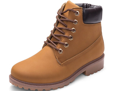 Κομψές και ζεστές casual μπότες κυρίες με αντιολισθητική χονδρή σόλα - πολλά χρώματα