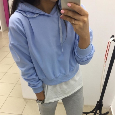 παιδικό φούτερ με κουκούλα και μακριούς δεσμούς - 6 χρώματα