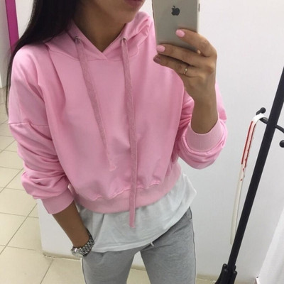 παιδικό φούτερ με κουκούλα και μακριούς δεσμούς - 6 χρώματα