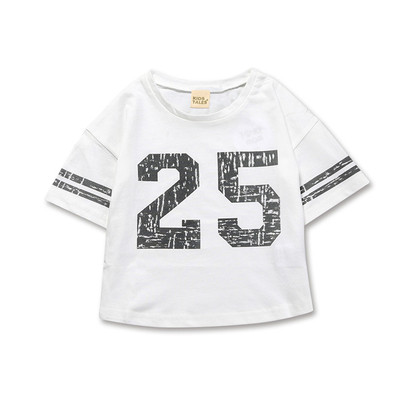 Γλυκό παιδικό μπλουζάκι - unisex, σε ευρύ σχέδιο, σε λευκό και μαύρο