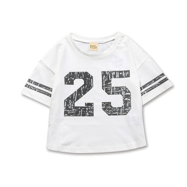 Γλυκό παιδικό μπλουζάκι - unisex, σε ευρύ σχέδιο, σε λευκό και μαύρο