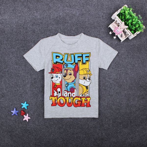 Παιδικό μπλουζάκι για αγόρια με γκρι χρώμα με κινούμενη εικόνα