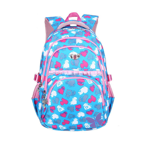 Μεγάλο σχολικό παιδικό σακίδιο σε τέσσερα χρώματα