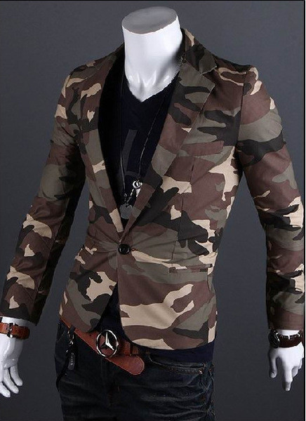 Camouflage ανδρικό σακάκι - σπορ-κομψό