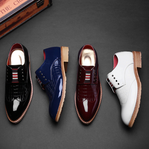 Επίσημα ανδρικά παπούτσια χωρίς συνδέσμους σε τέσσερα χρώματα