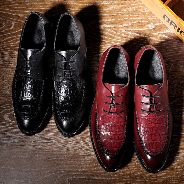 Ανδρικά παπούτσια με σκληρή σόλα σε δύο χρώματα