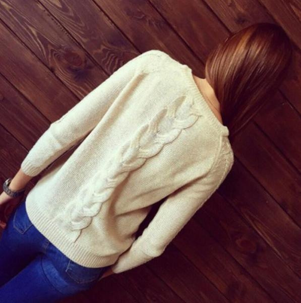 Καθημερινό και πολύ ζεστό γυναικείο πουλόβερ  σε 5 διαφορετικά χρώματα