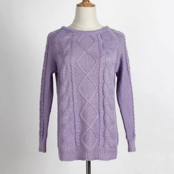 Καθημερινό και πολύ ζεστό γυναικείο πουλόβερ  σε 5 διαφορετικά χρώματα