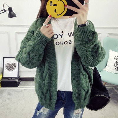 Σύντομη γυναικεία πλεκτή ζακέτα σε τέσσερα χρώματα