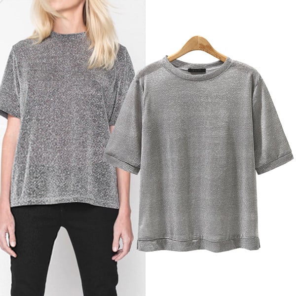 Βελούδινη γυναικεία μπλούζα σε ένα ευρύ σχέδιο κατάλληλο για τη καθημερινή ζωή