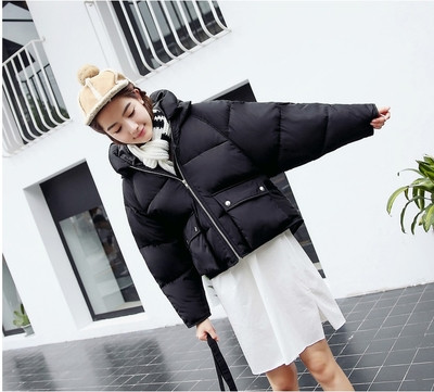 Χειμερινό γυναικείο μπουφάν  και ευρεία κουκούλα και σε πολλά χρώματα