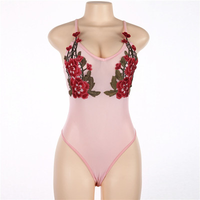 Πολύ κομψό και όμορφο γυναικείο κορμάκι σε ροζ χρώμα