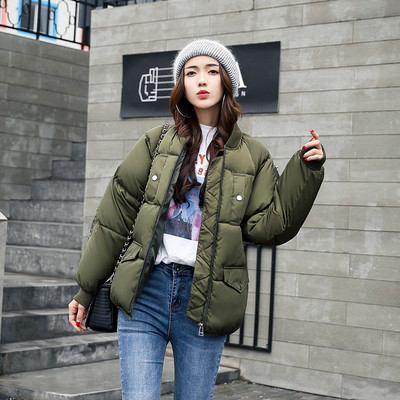 Спортно зимно яке за дамите в къс и широк модел, в няколко цвята