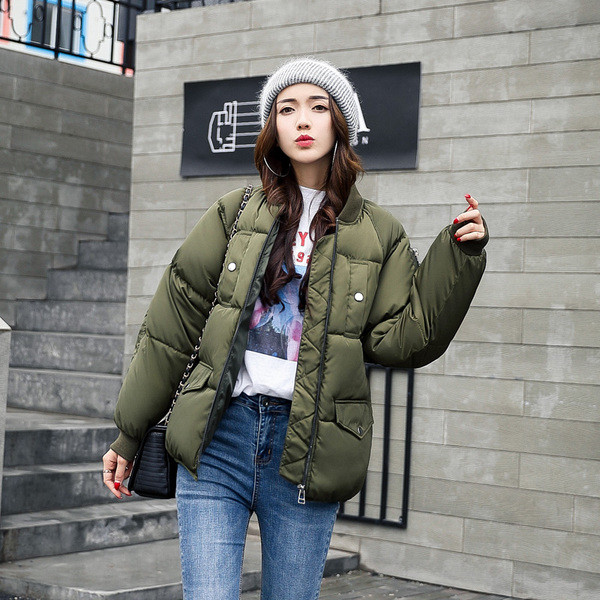 Спортно зимно яке за дамите в къс и широк модел, в няколко цвята