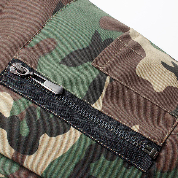 Ανδρικό χειμωνιάτικο μπουφάν - καμουφλάζ, με κουκούλα και αφράτο, σε δύο χρώματα