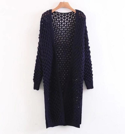 Актуална дълга дамска жилетка - 4 цвята