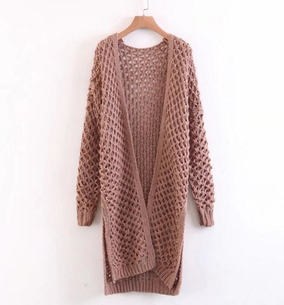 Актуална дълга дамска жилетка - 4 цвята