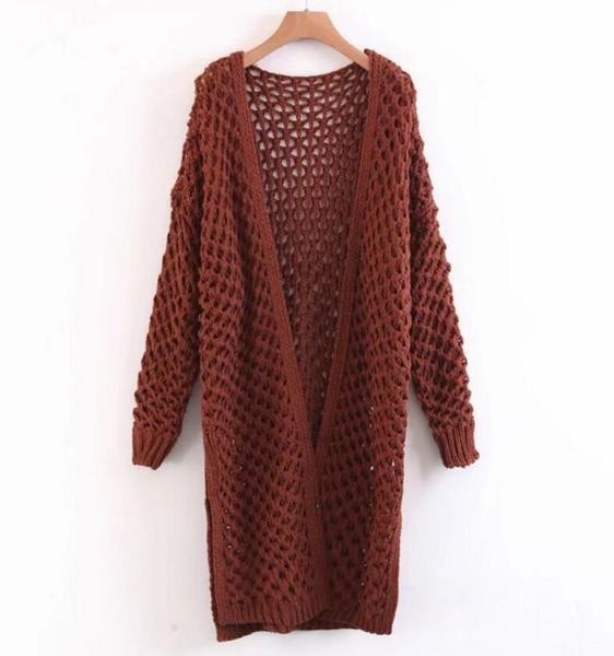 Актуална дълга дамска жилетка - 4 цвята