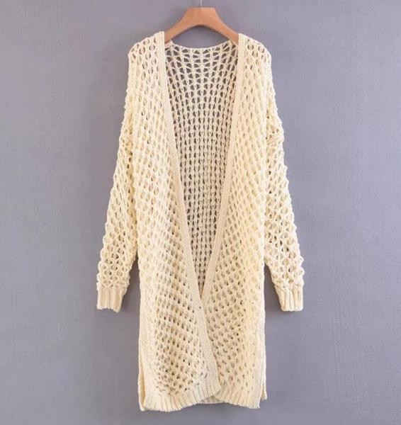 Актуална дълга дамска жилетка - 4 цвята