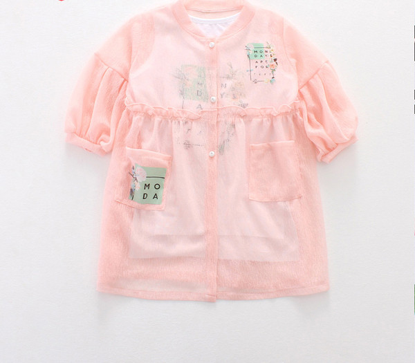 Детски комплект за момичета - ветровка в два цвята + тениска, подходящи за ежедневие