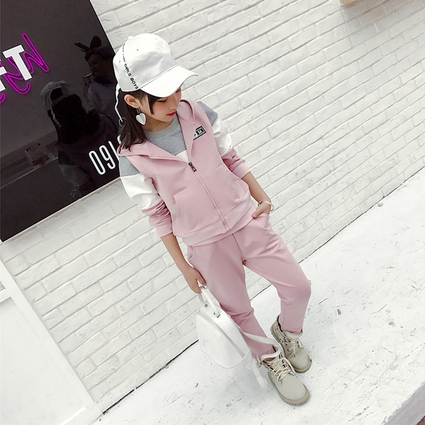 Όμορφη παιδική σετ 3 τεμαχίων - μπλούζα, γυλέκο + παντελόνι, σε δύο χρώματα