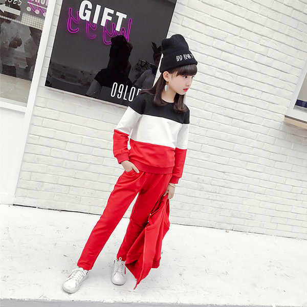 Όμορφη παιδική σετ 3 τεμαχίων - μπλούζα, γυλέκο + παντελόνι, σε δύο χρώματα