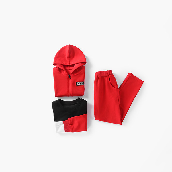 Όμορφη παιδική σετ 3 τεμαχίων - μπλούζα, γυλέκο + παντελόνι, σε δύο χρώματα