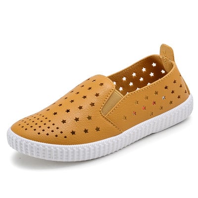 Нежни ежедневни детски мокасини за момичета в няколко цвята и дишащи