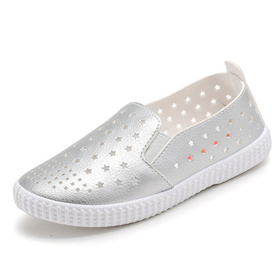 Нежни ежедневни детски мокасини за момичета в няколко цвята и дишащи