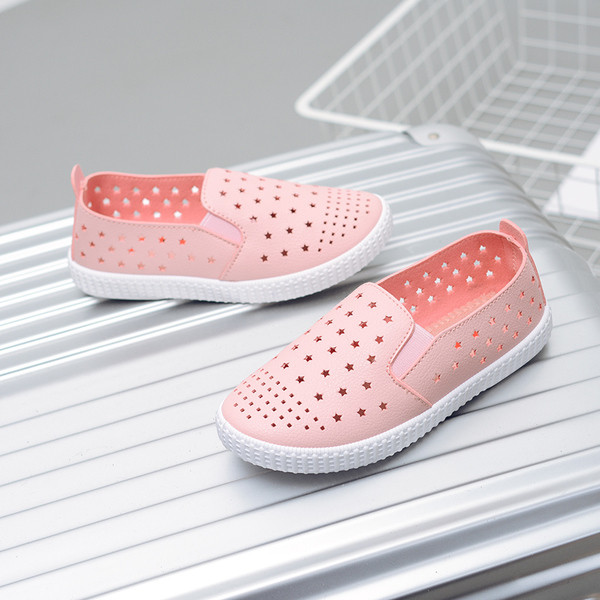 Нежни ежедневни детски мокасини за момичета в няколко цвята и дишащи